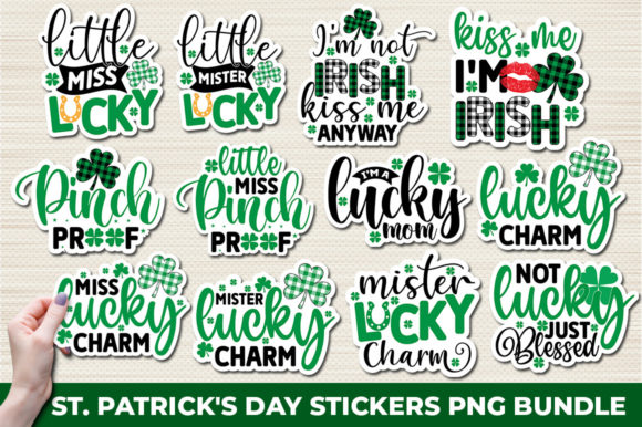 Download St. Patrick's Day Stickers PNG Bundle - St. patrick's day stickers Collection